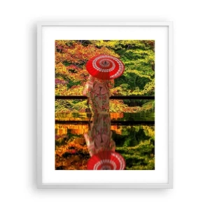 Plakat w białej ramie - W świątyni natury - 40x50 cm