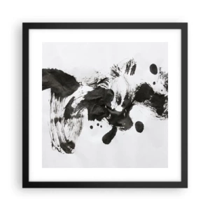Plakat w czarnej ramie - W szaleństwie metoda? - 40x40 cm