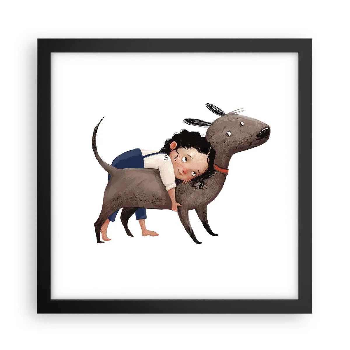 Plakat w czarnej ramie - Najlepsi przyjaciele - 30x30 cm