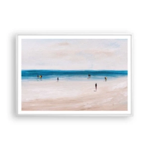 Plakat w białej ramie - Naturalna potrzeba - 100x70 cm