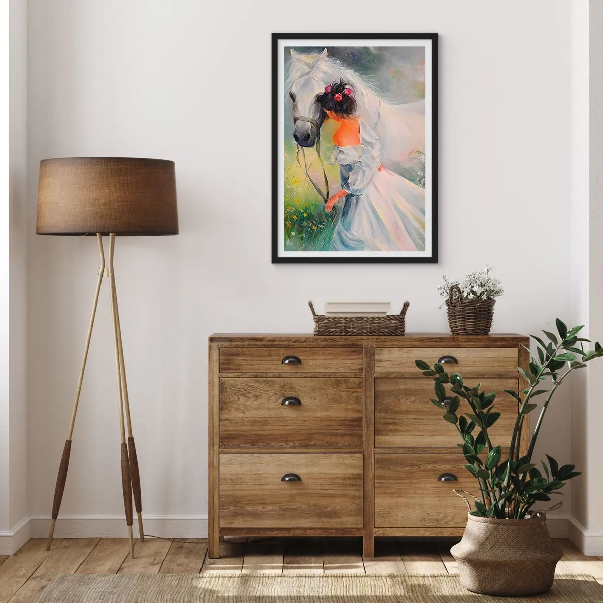 Plakat w czarnej ramie - Jak z pięknego snu - 40x50 cm