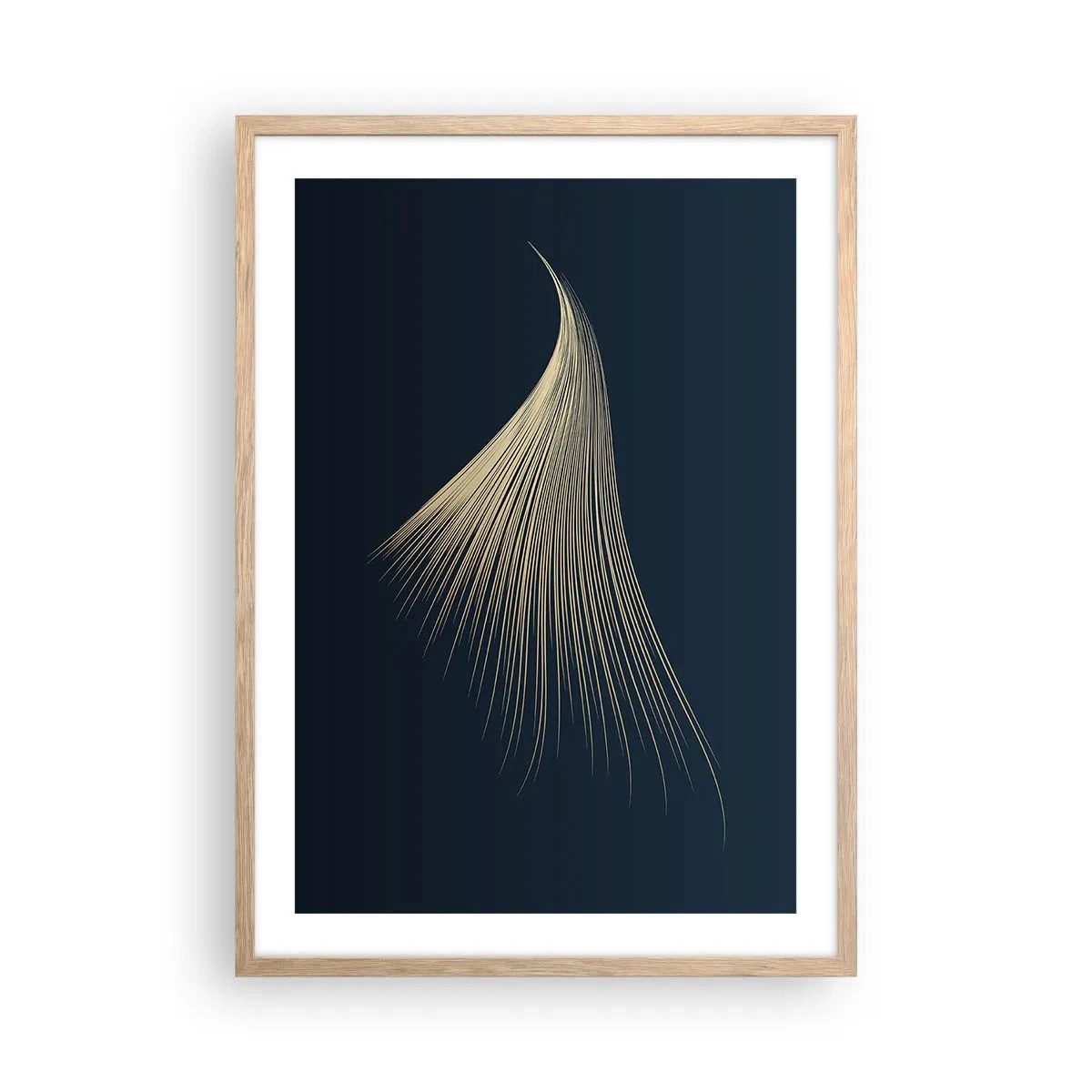 Plakat w ramie jasny dąb - Jak anioła włos - 50x70 cm
