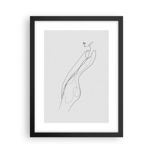 Plakat w czarnej ramie - Zaledwie obietnica - 30x40 cm