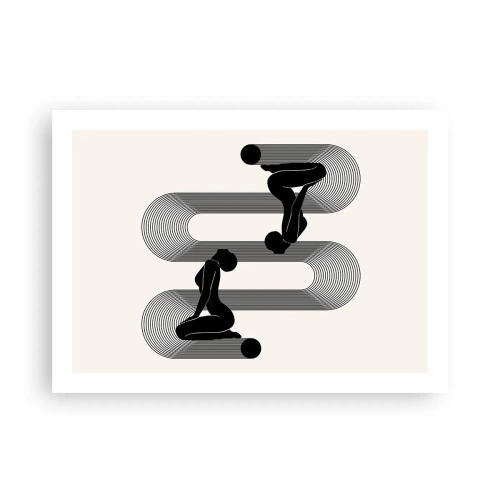 Plakat - Zmysłowa symetria - 70x50 cm