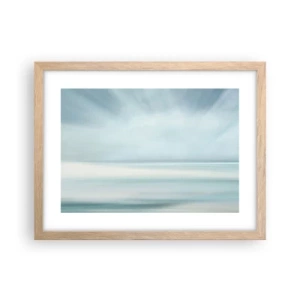 Plakat w ramie jasny dąb - Spokój aż po horyzont - 40x30 cm