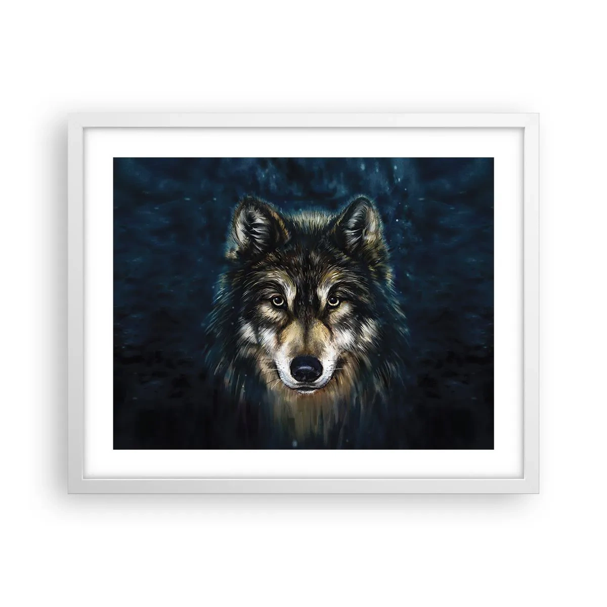 Plakat w białej ramie - Alfa? I omega - 50x40 cm