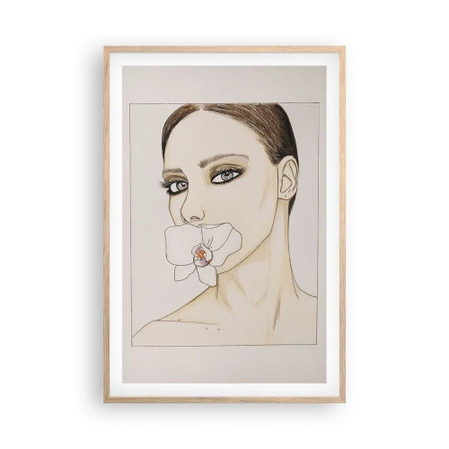 Plakat w ramie jasny dąb - Symbol elegancji i piękna - 61x91 cm