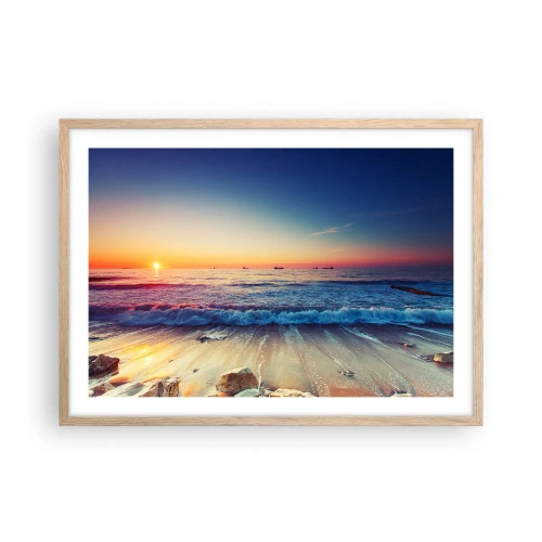 Plakat w ramie jasny dąb - A co za horyzontem? - 70x50 cm