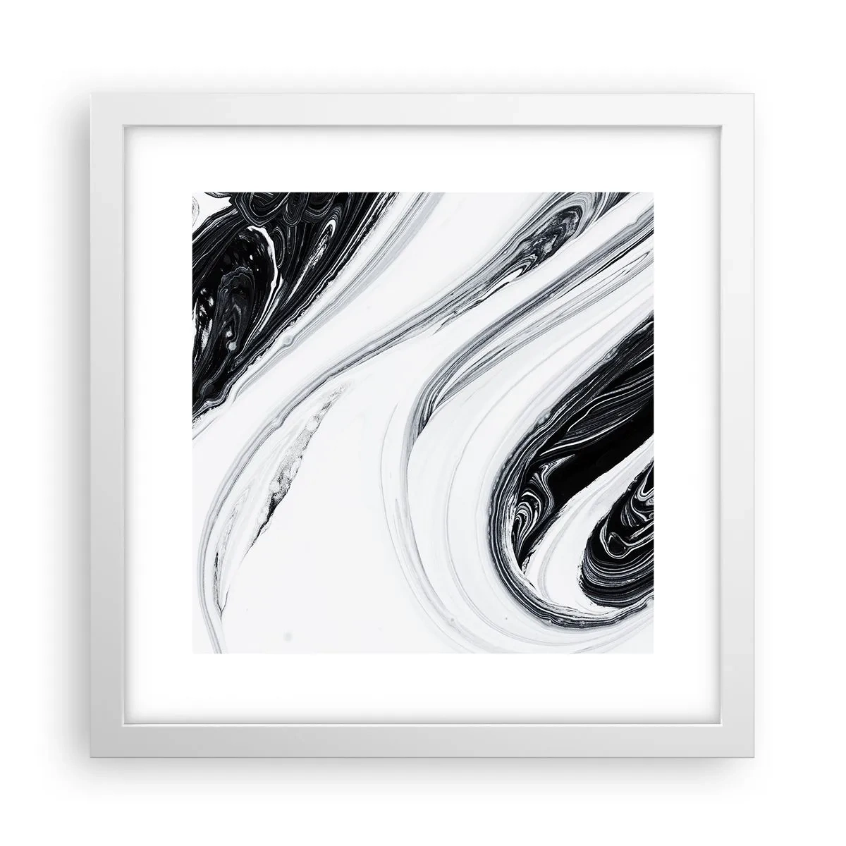 Plakat w białej ramie - Połączenie przeciwieństw - 30x30 cm