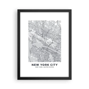 Plakat w czarnej ramie - Anatomia metropolii - 30x40 cm