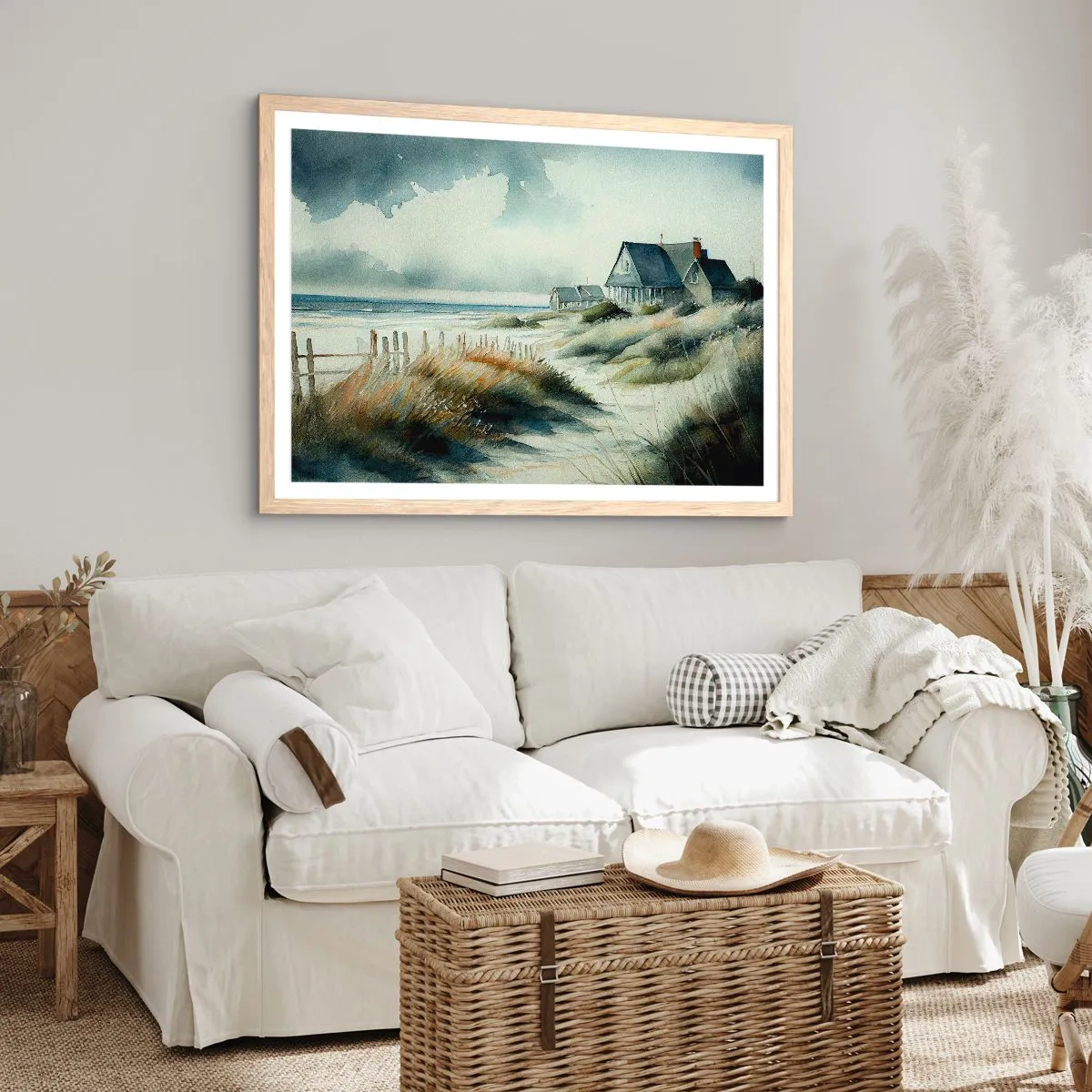 Plakat w ramie jasny dąb - Z dala od zgiełku - 100x70 cm