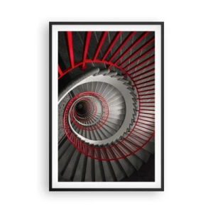 Plakat w czarnej ramie - Zabawy architektury - 61x91 cm