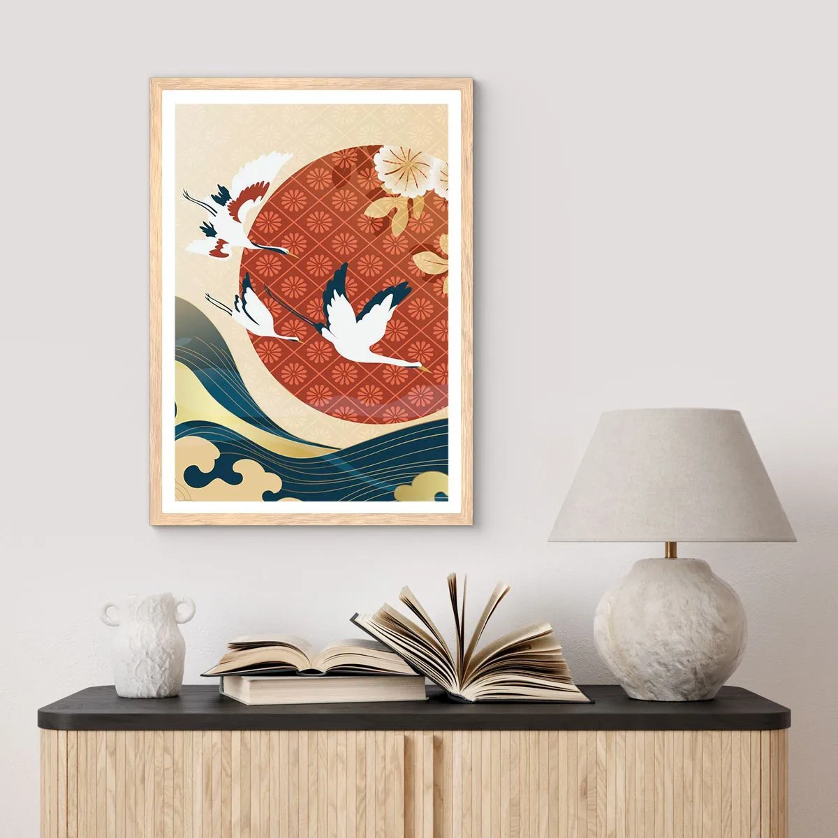 Plakat w ramie jasny dąb - Japońska baśń - 61x91 cm