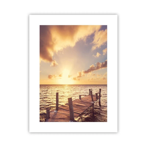 Plakat - Złota kraina łagodności - 30x40 cm