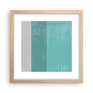 Plakat w ramie jasny dąb - Kompozycja zrównoważona - 30x30 cm