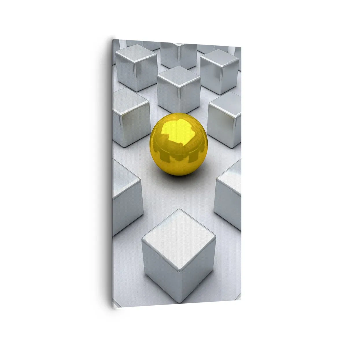 Obraz na płótnie - Dlaczego ja? Kompozycja geometryczna - 65x120 cm