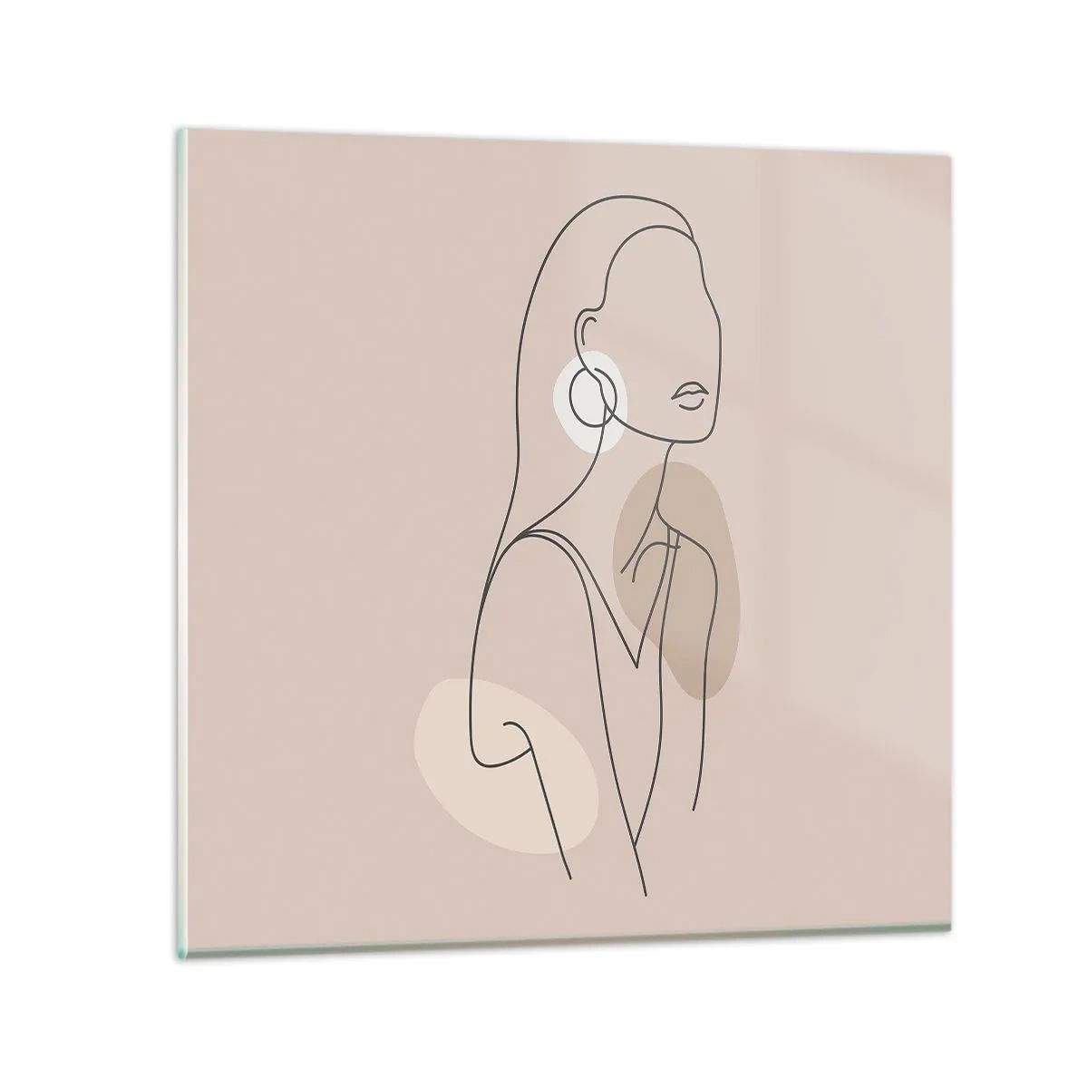 Obraz na szkle - Ikona dziewczęcości - 70x70 cm