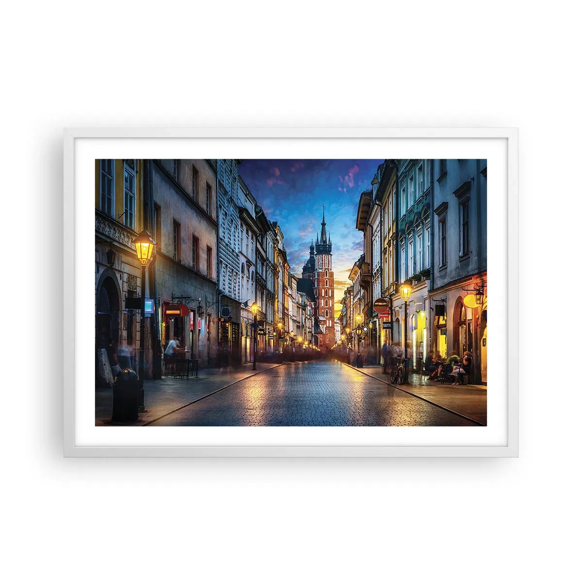 Plakat w białej ramie - Krakowski czar - 70x50 cm