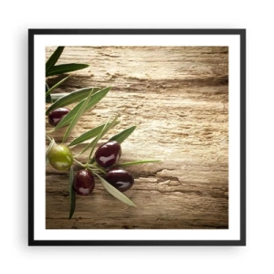 Plakat w czarnej ramie - Prosto od natury - 60x60 cm