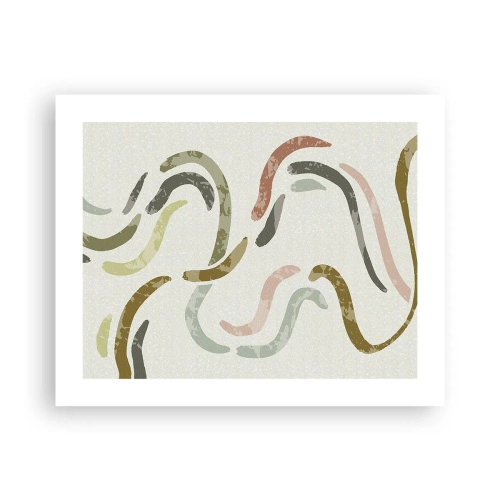 Plakat - Radosny taniec abstrakcji - 50x40 cm