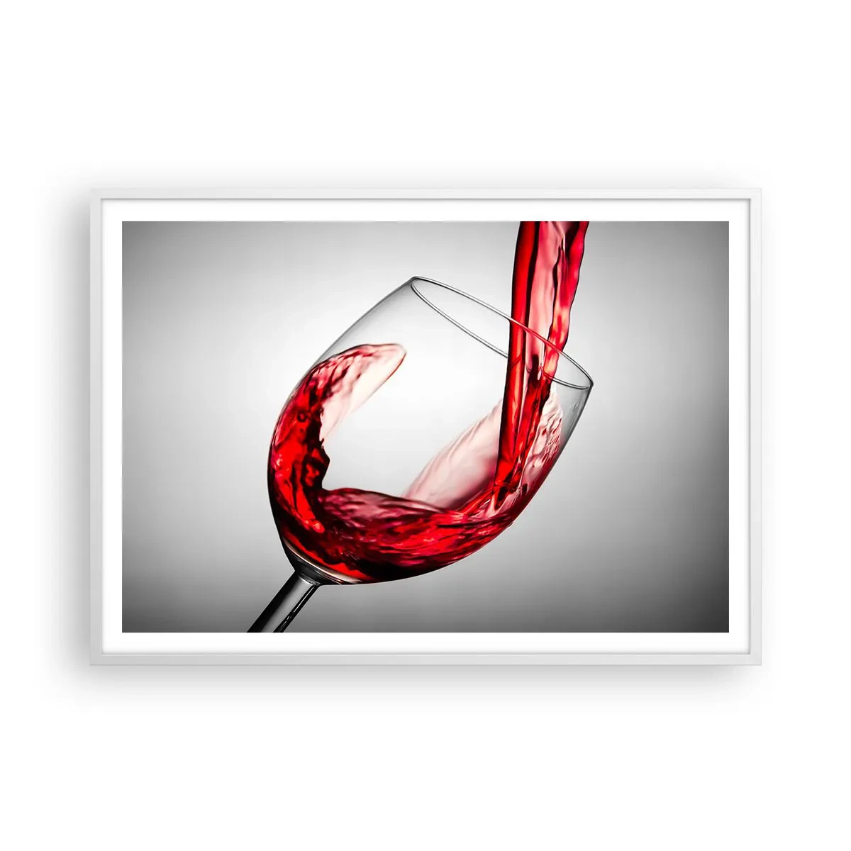 Plakat w białej ramie - Barwa - ruch - dźwięk - 100x70 cm