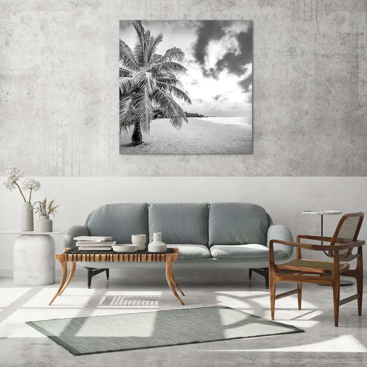 Obraz na szkle - Gdy tęsknisz do samotności… - 60x60 cm