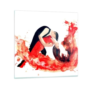 Obraz na szkle - Tango - zmysłowa fala - 30x30 cm