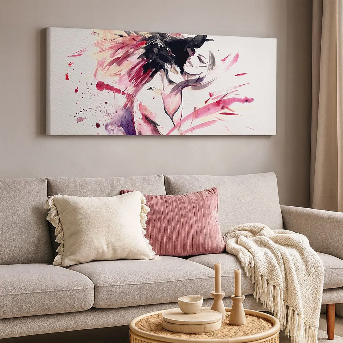 Obraz na płótnie - Miłosne spełnienie - 100x40 cm