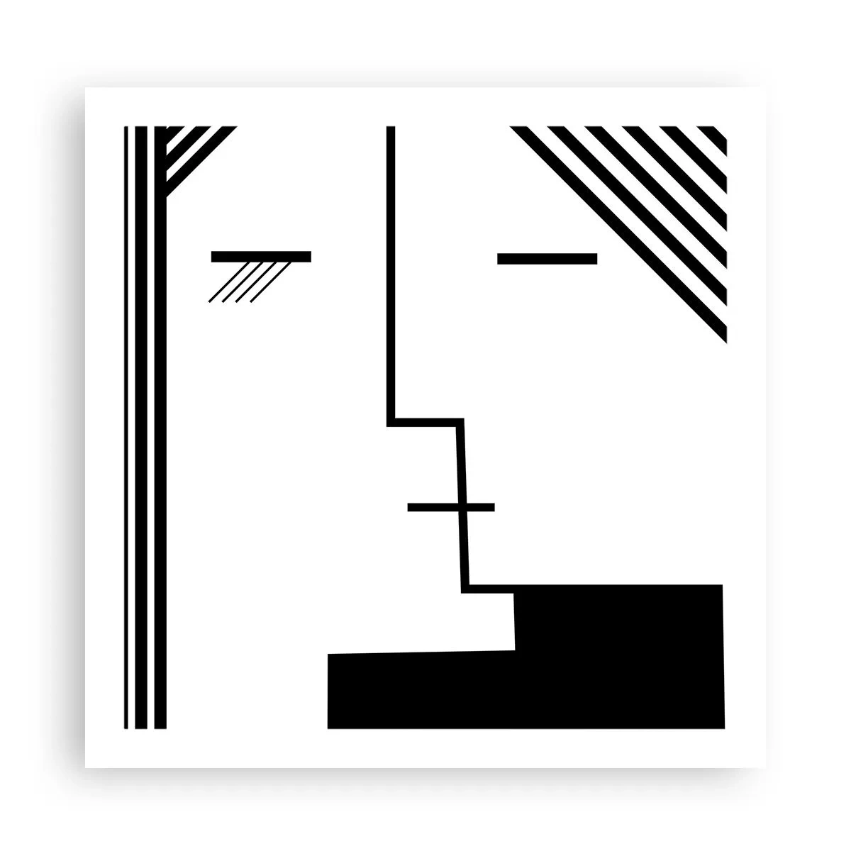 Plakat - Po prostu pocałunek - 60x60 cm