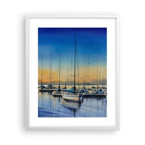 Plakat w białej ramie - Koniec dobrego dnia - 40x50 cm