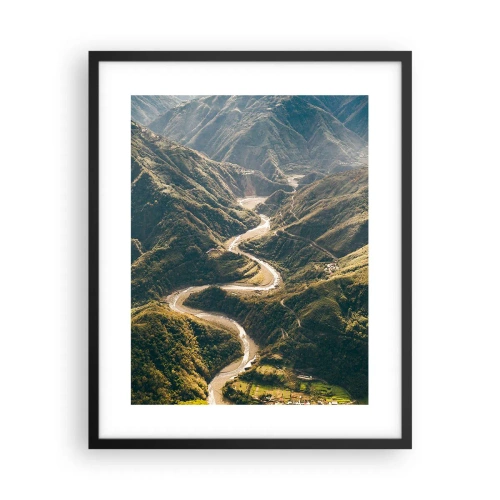 Plakat w czarnej ramie - Prosto z serca gór - 40x50 cm