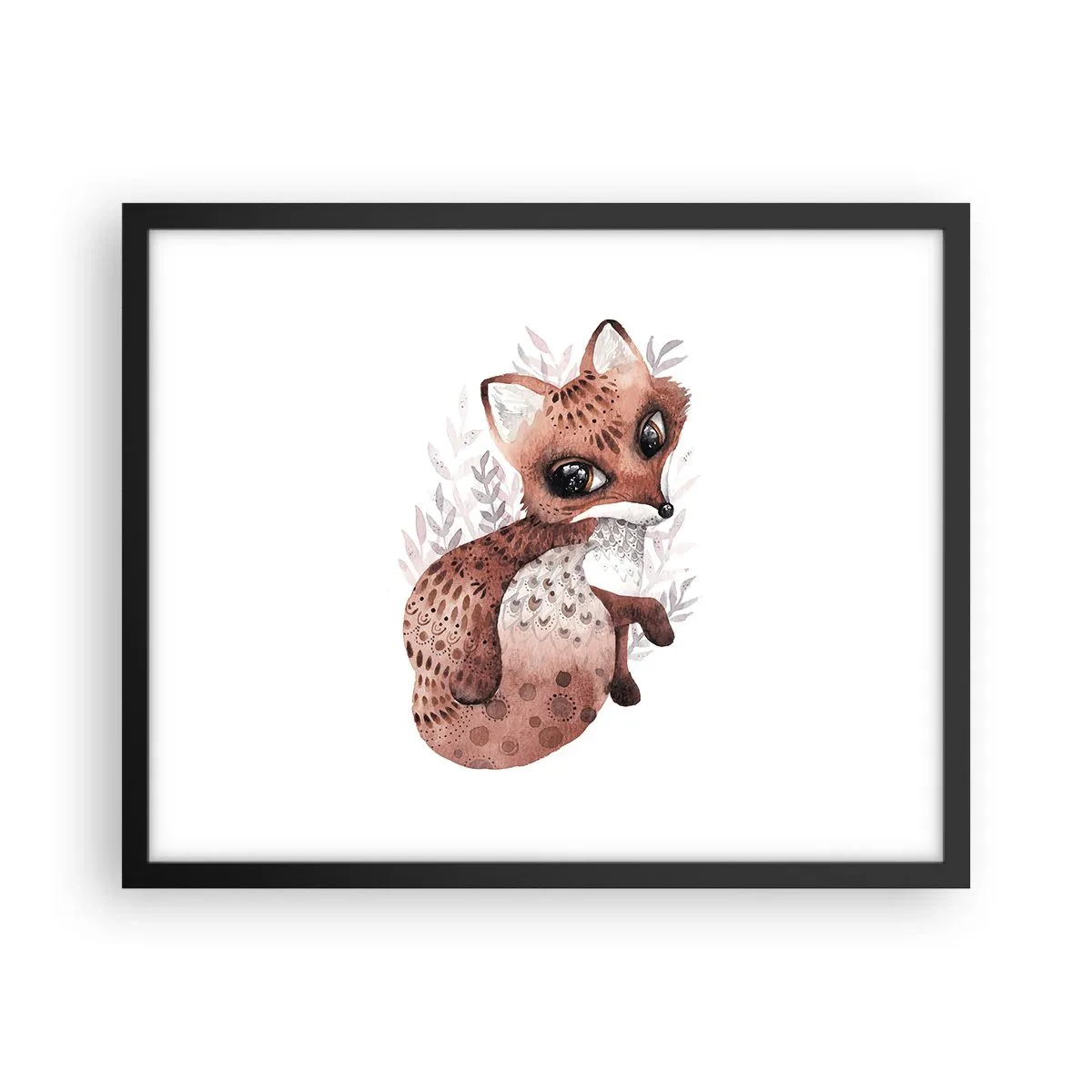 Plakat w czarnej ramie - Tylko pokochać - 50x40 cm