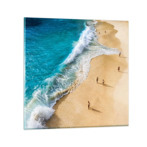 Obraz na szkle - A potem słońce, plaża… - 70x70 cm