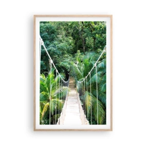 Plakat w ramie jasny dąb - Welcome to the jungle! - 61x91 cm