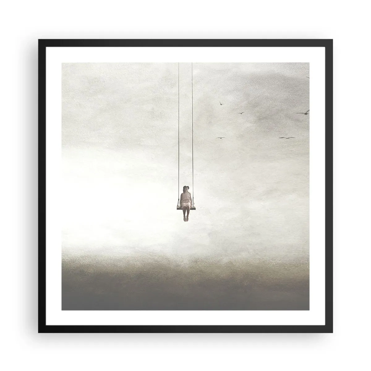 Plakat w czarnej ramie - Dziecko w nas - 60x60 cm