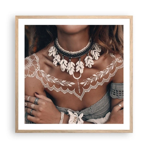 Plakat w ramie jasny dąb - Talizmany, rytuały kobiecości - 60x60 cm