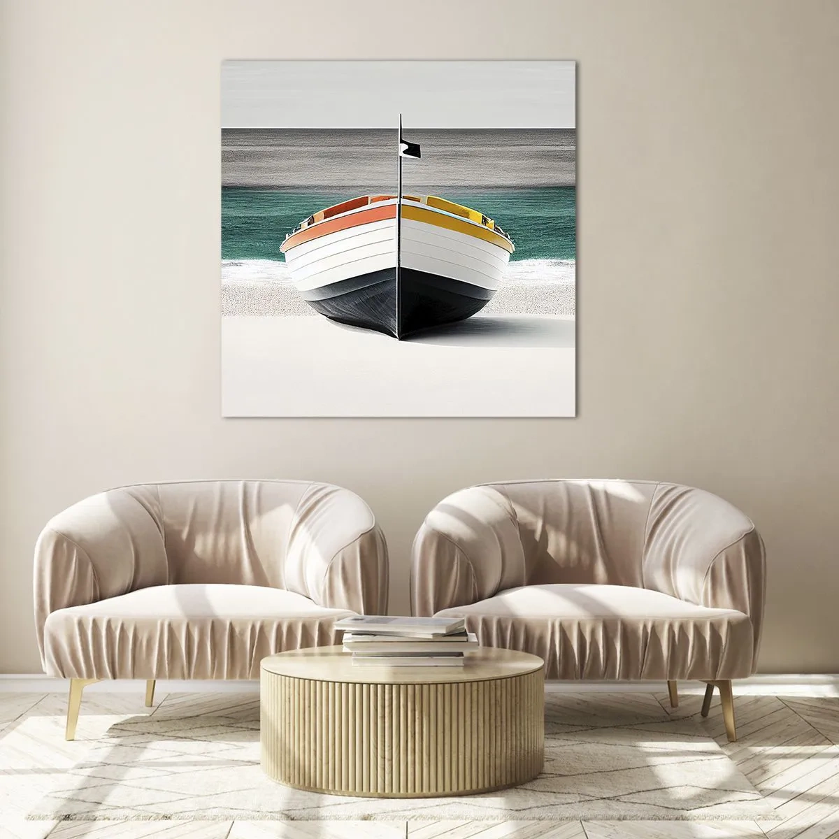 Obraz na szkle - Na swoim miejscu - 70x70 cm