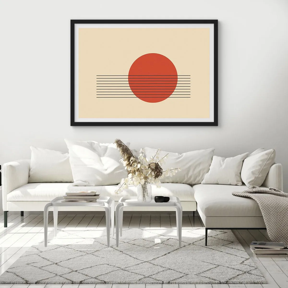 Plakat w czarnej ramie - W koło i dalej - 40x30 cm