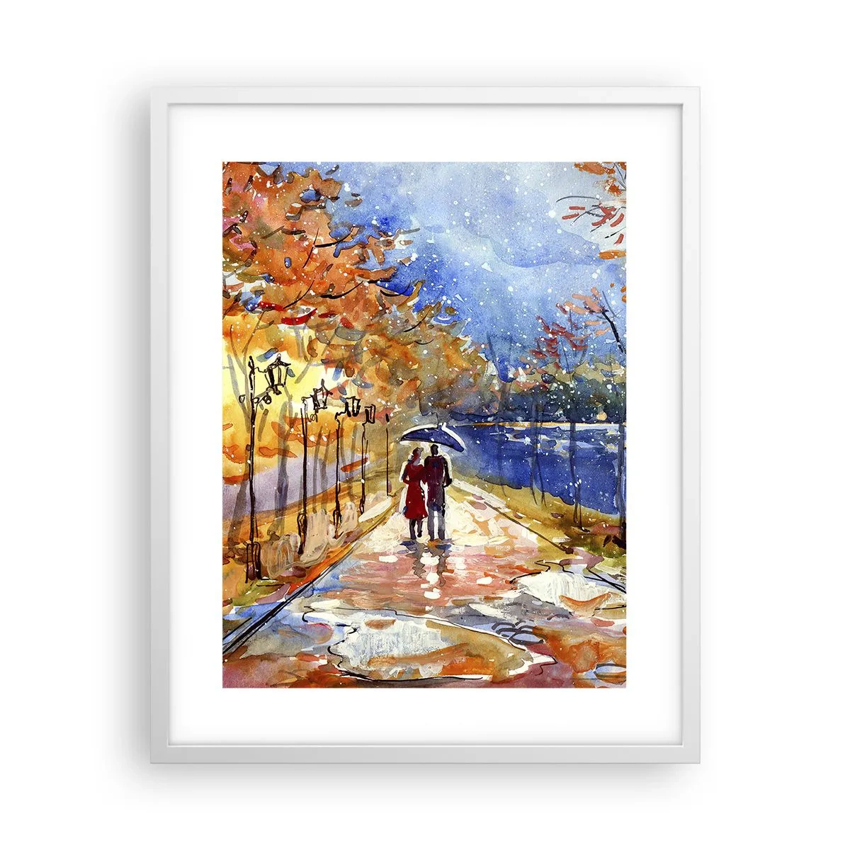 Plakat w białej ramie - Razem do granicy czasu - 40x50 cm