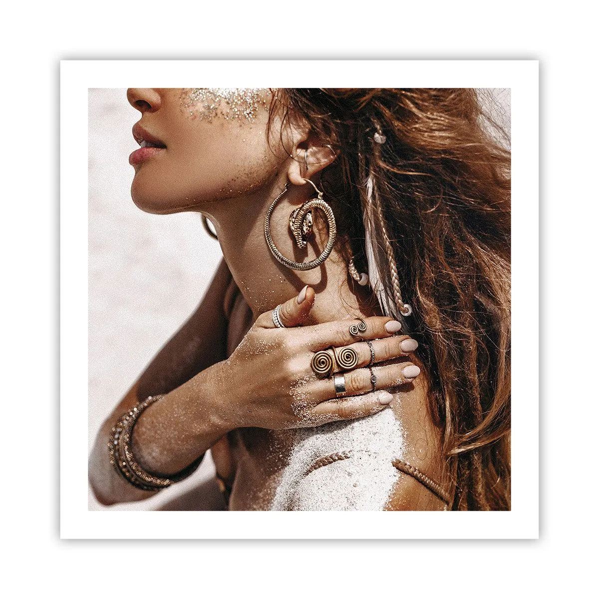 Plakat - Królowa dzikiej plaży - 60x60 cm