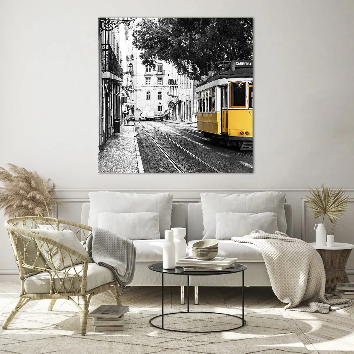 Obraz na szkle - I fado w tle - 60x60 cm