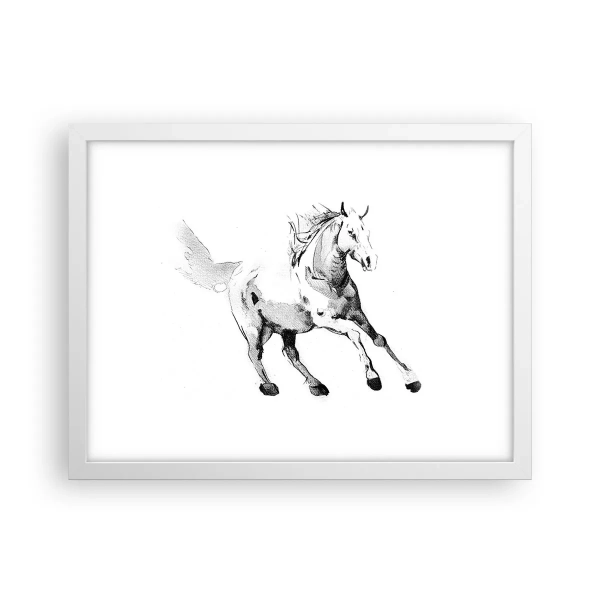 Plakat w białej ramie - Nieujarzmiona dusza - 40x30 cm