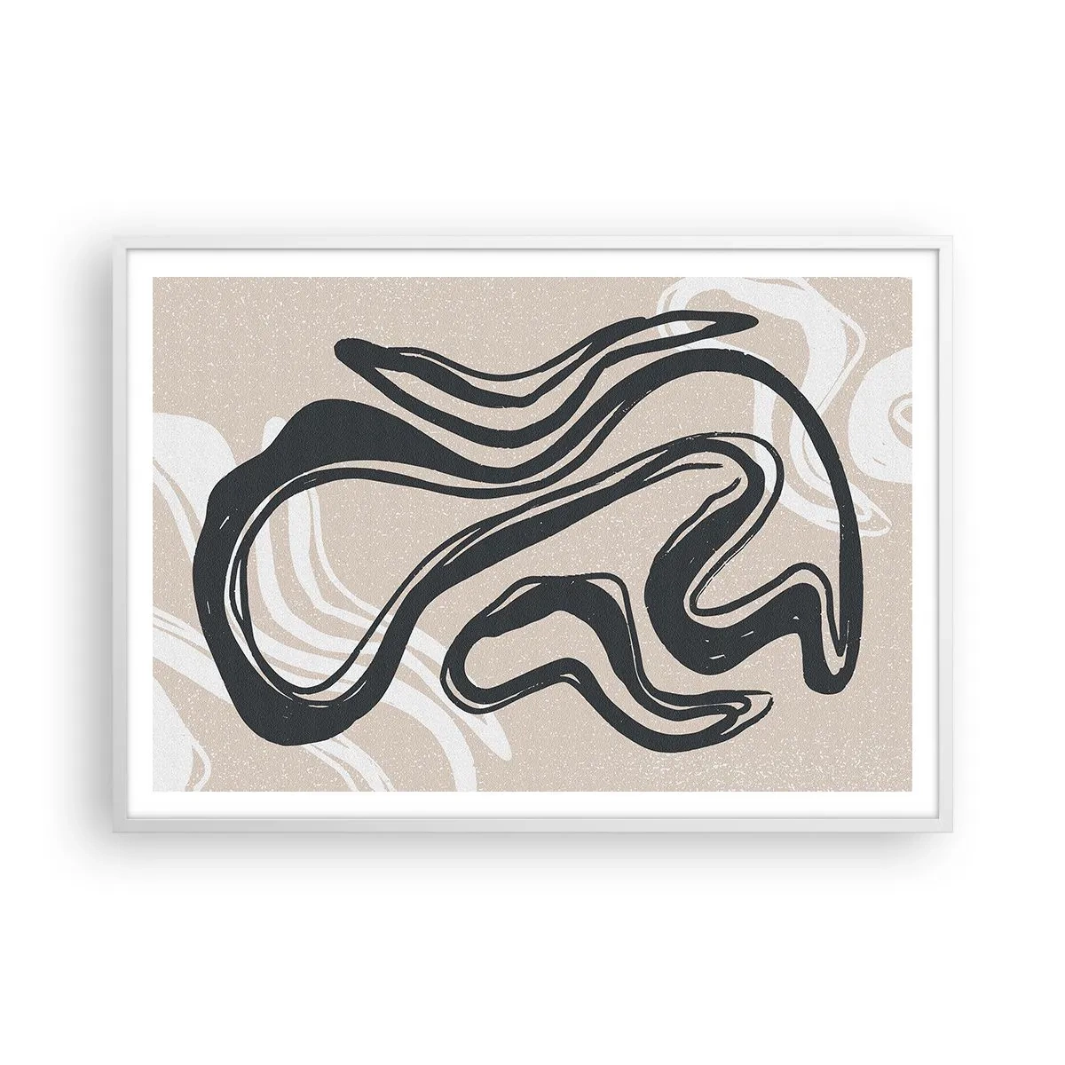 Plakat w białej ramie - Ekspresja zwielokrotniona - 100x70 cm