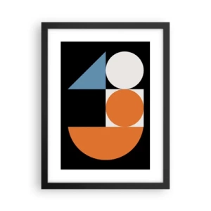 Plakat w czarnej ramie - Układ figurowy - 30x40 cm