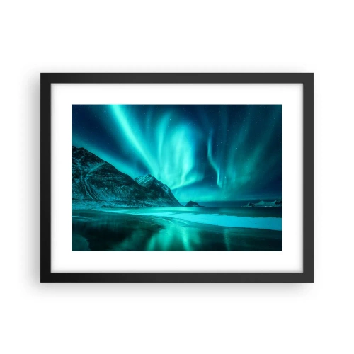Plakat w czarnej ramie - Cuda północy - 40x30 cm