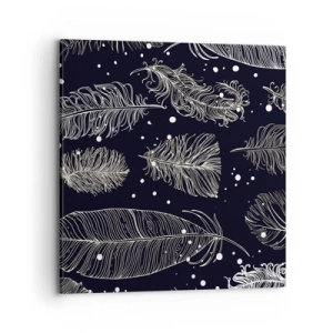 Obraz na płótnie - Pierzasta koronka - 70x70 cm