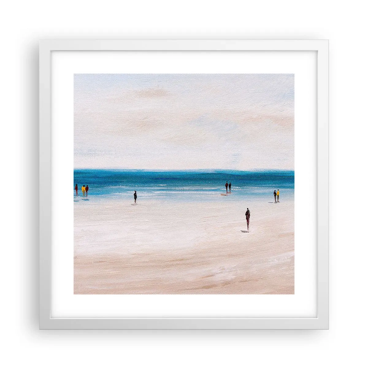 Plakat w białej ramie - Naturalna potrzeba - 40x40 cm