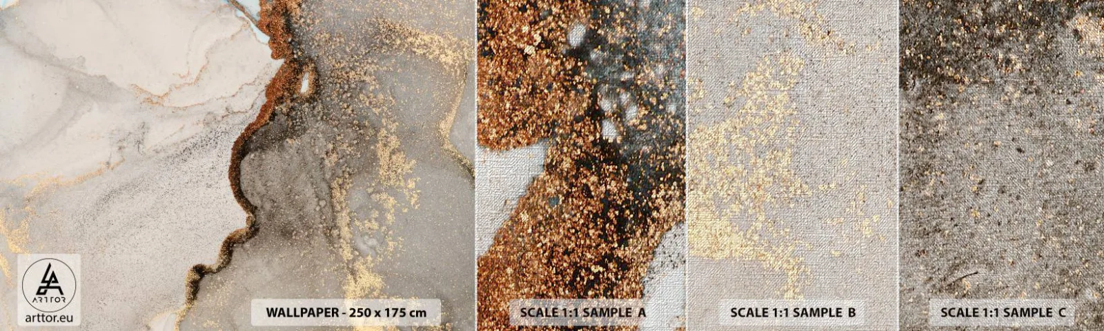 Fototapeta Próbka Premium Canvas - Na granicy barw - Abstrakcja, Sztuka, Sztuka Nowoczesna - 100x30 cm