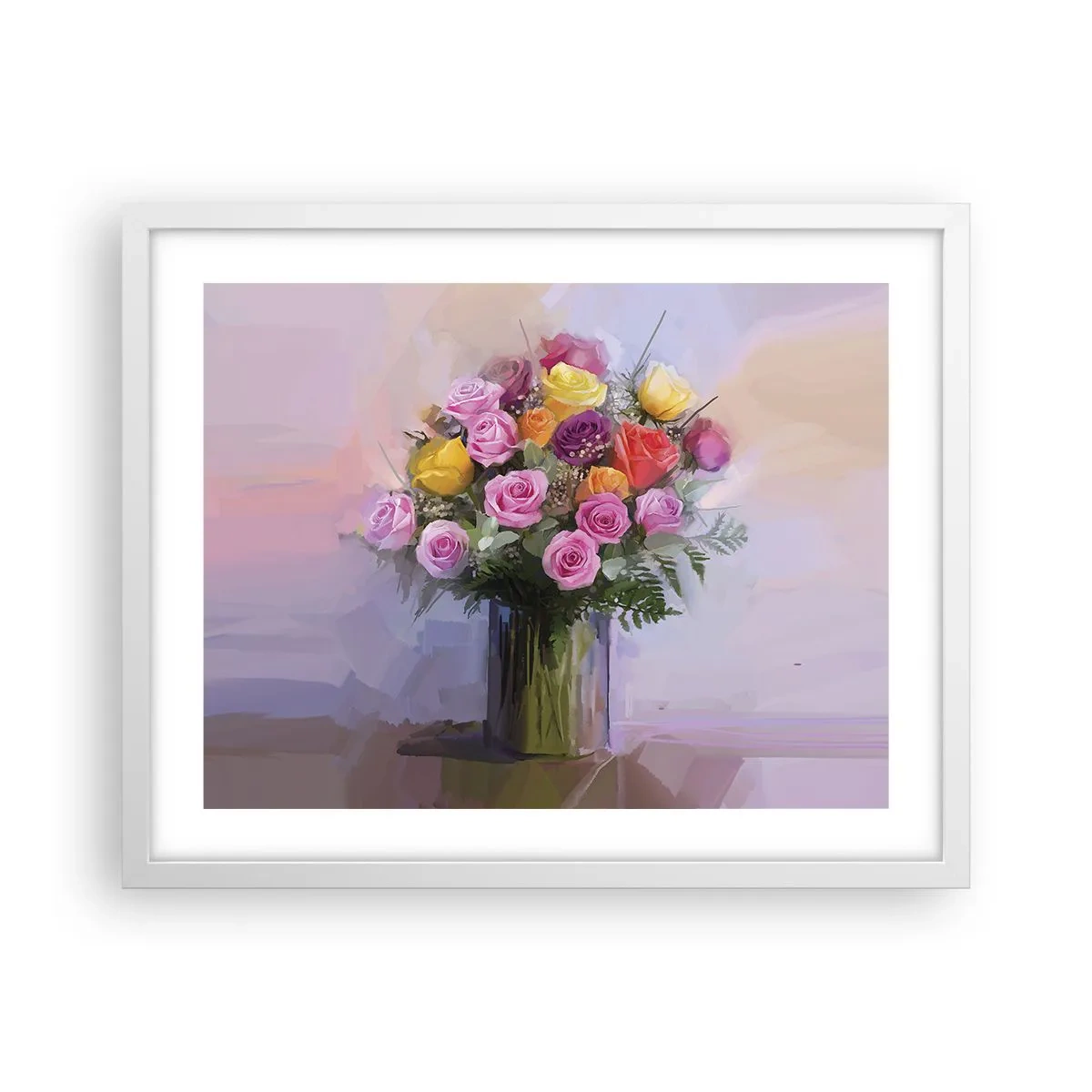 Plakat w białej ramie - Zatrzymane piękno - 50x40 cm