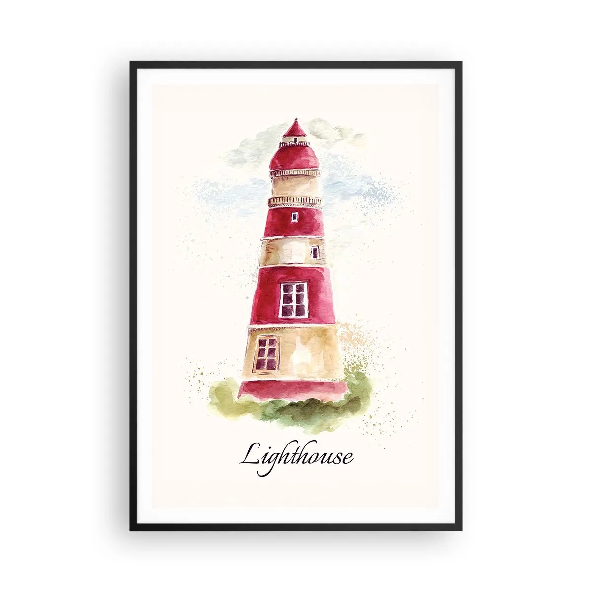 Plakat w czarnej ramie - Wokół zawsze pogoda - 70x100 cm